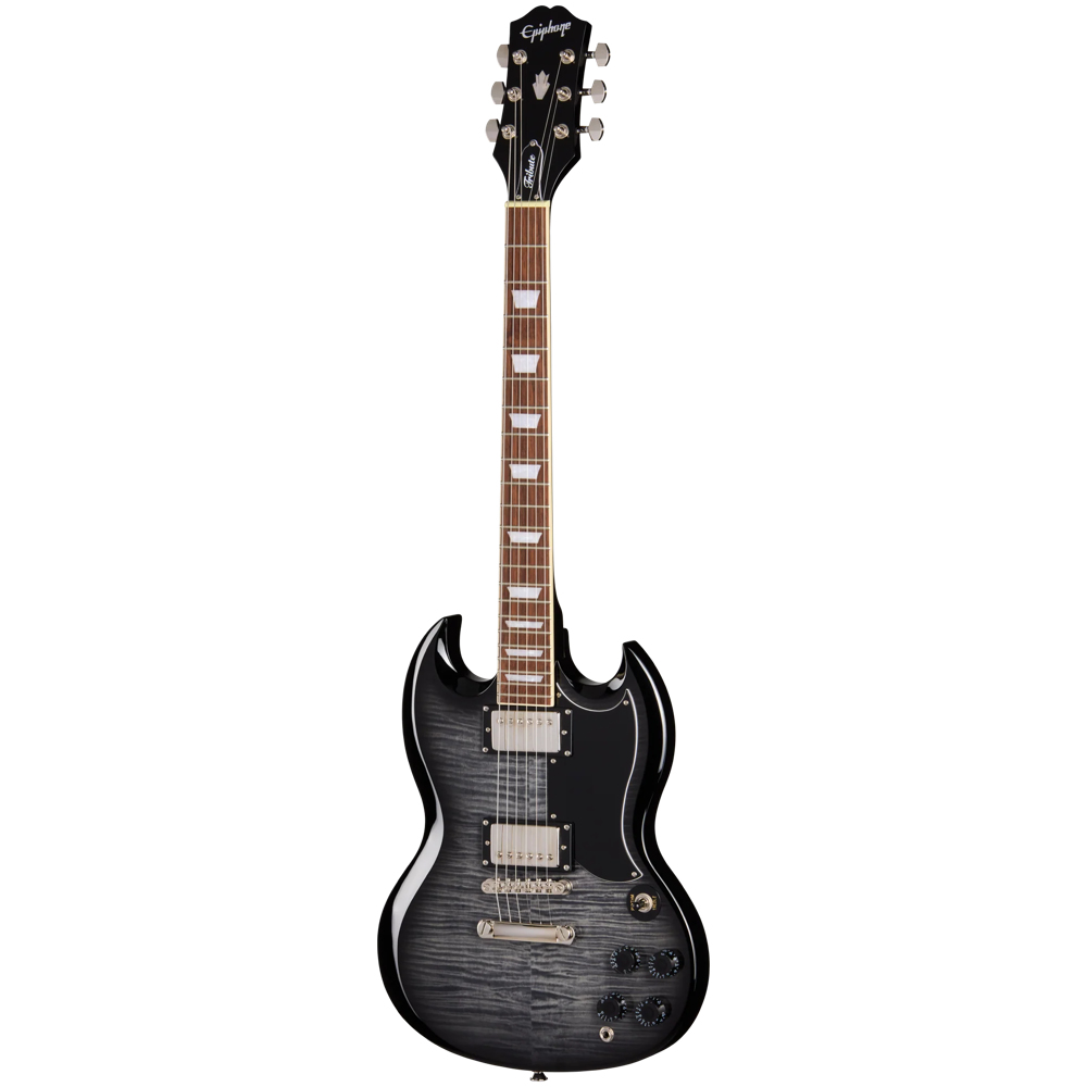 Epiphone SG Tribute Plus Ebony Burst Full View