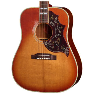 Gibson Custom Shop Murphy Lab 1960 Hummingbird Heavy Aged Washed Cherry Sunburst Body View