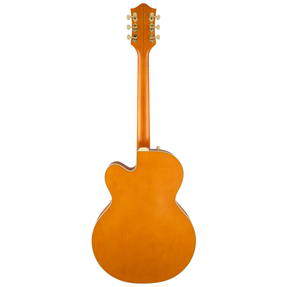 Gretsch G6120T-55 Vintage Select Chet Atkins Hollow Body Vintage Orange Stain Lacquer Back View