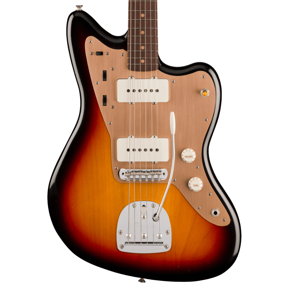 Fender Limited Edition Vintera II Road Worn 50s Jazzmaster Rosewood 3-Colour Sunburst Body View