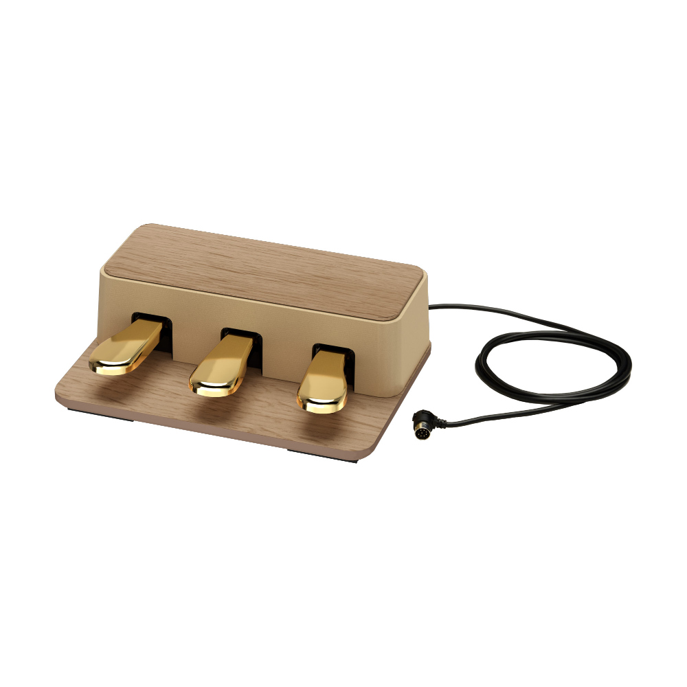 Roland Kiyola KF20 Artisan Digital Piano Pure Oak Pedals View