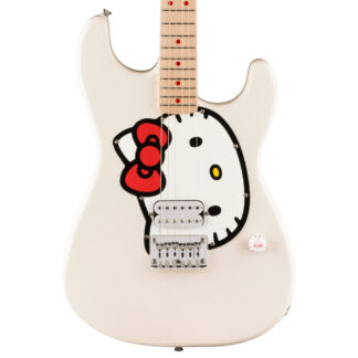 Squier Hello Kitty Stratocaster White Body View