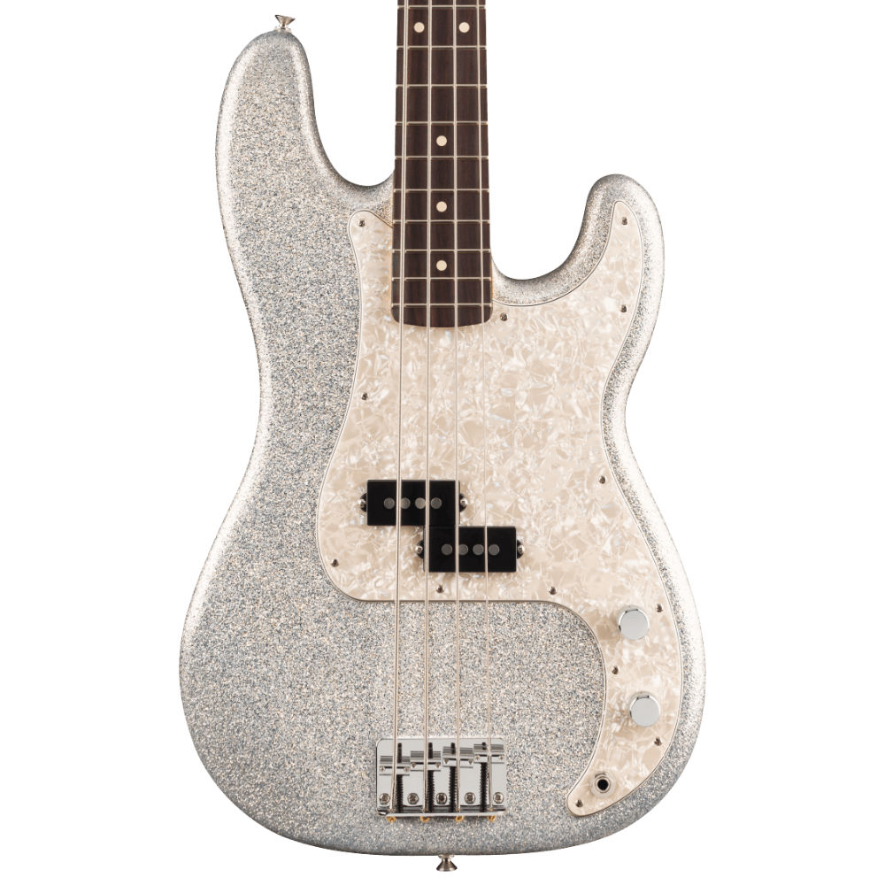 Fender 75th Anniversary Player II Precision Bass Diamond Dust Sparkle Body View