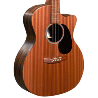 Martin GPCX2E Ziricote X-Series Grand Performance Cutaway Acoustic Guitar Body View