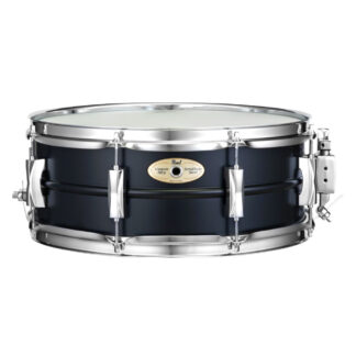 Pearl Limited Edition Sensitone Heritage Alloy Steel 14″x 5.5″ Matte Black Snare Drum Front View