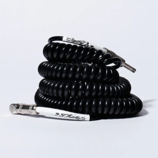 Voltage Cable Co 30ft Straight-Angled Coil Cable Vintage Black