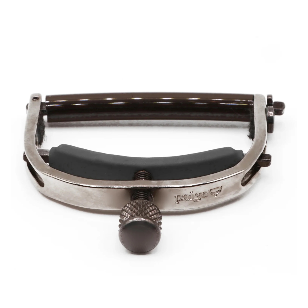 Paige Original 6-String Acoustic Capo Satin Nickel Bottom View