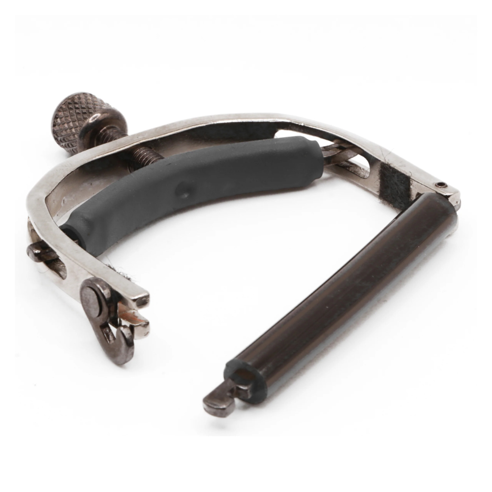 Paige Original 6-String Acoustic Capo Satin Nickel Open View