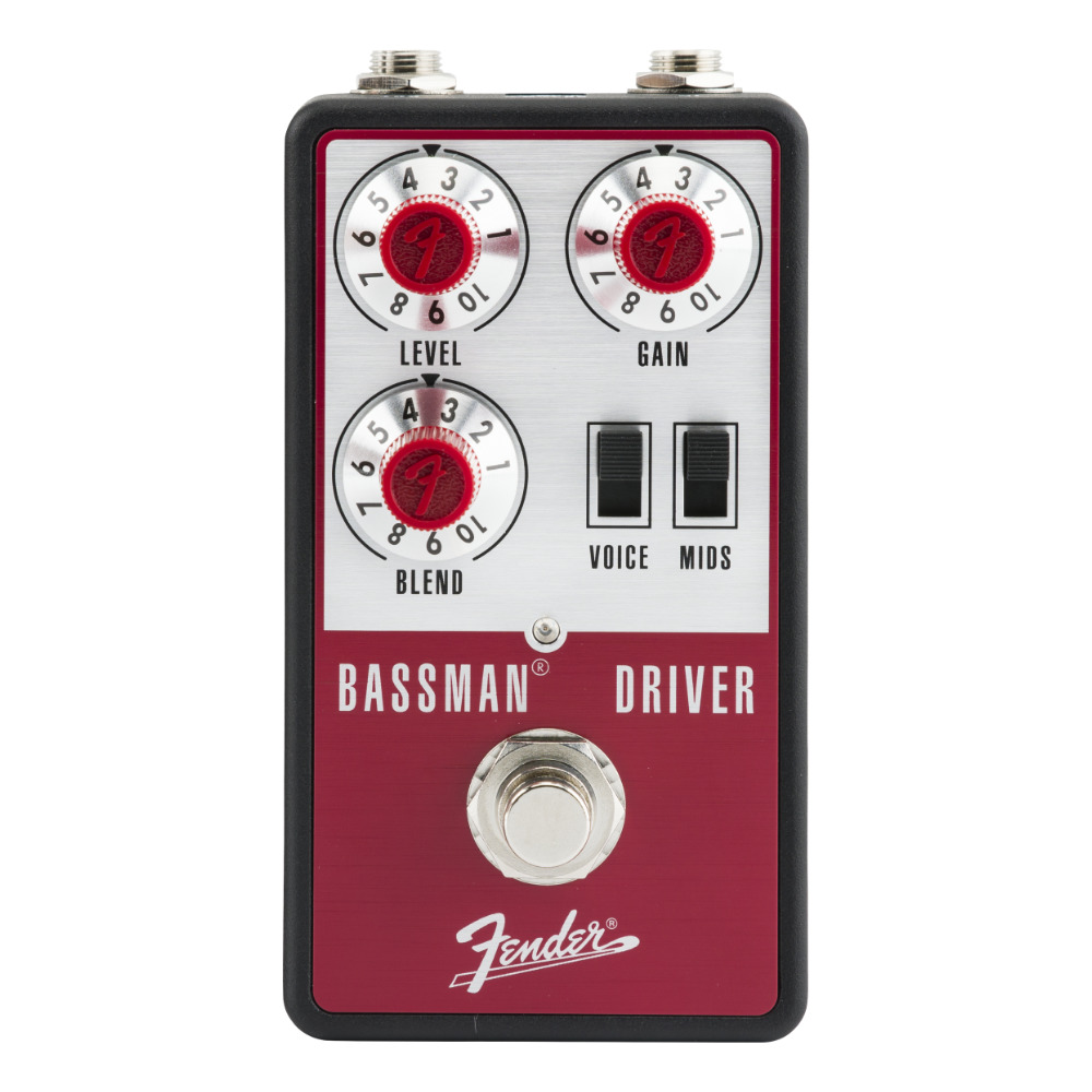 Fender Bassman Driver Bass Overdrive Pedal Front View
