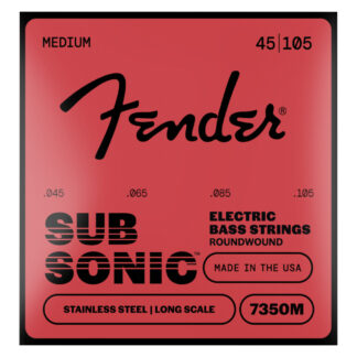 Fender Stainless Steel Roundwound Long Scale Bass Strings 7350M 45-105