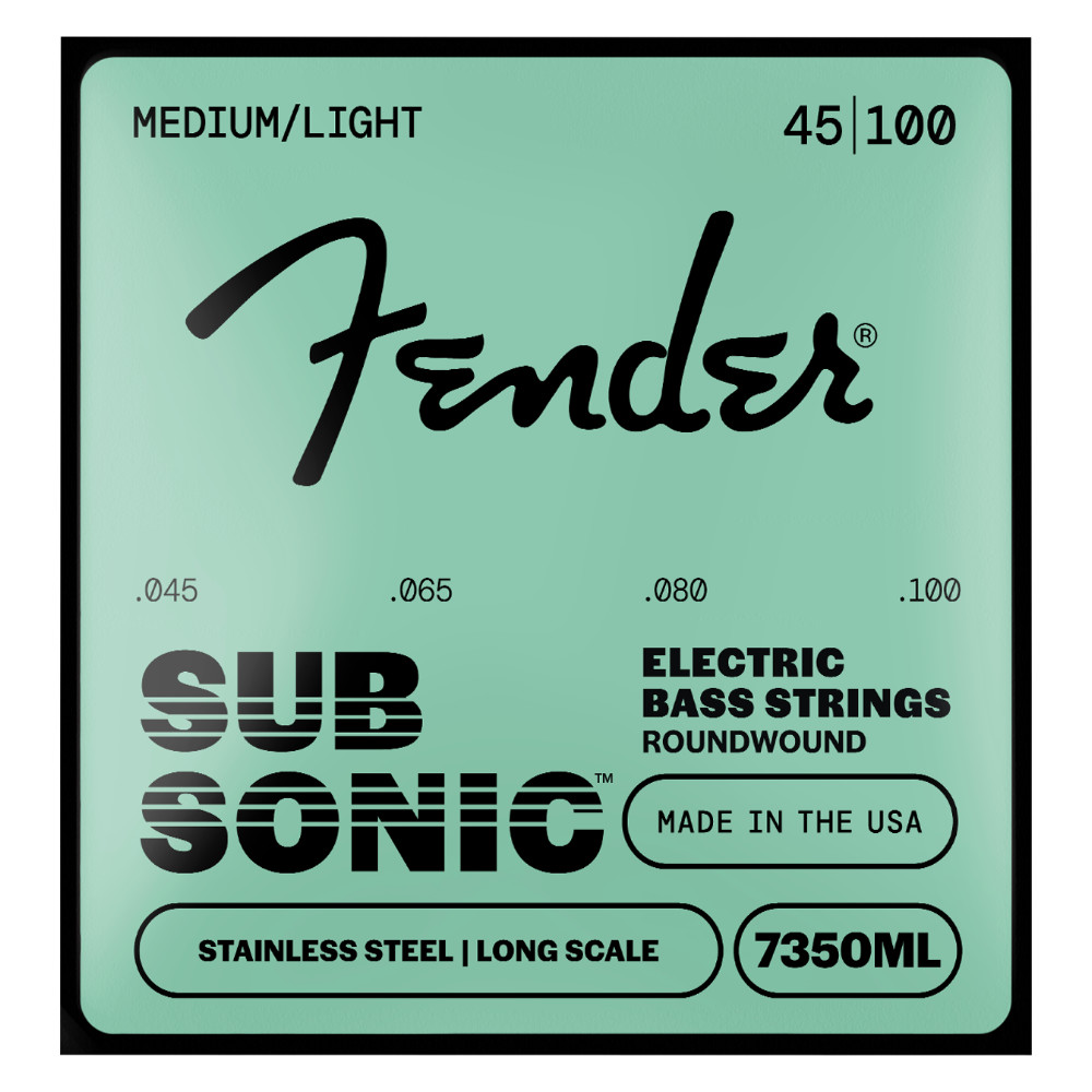 Fender Stainless Steel Roundwound Long Scale Bass Strings 7350ML 45-100