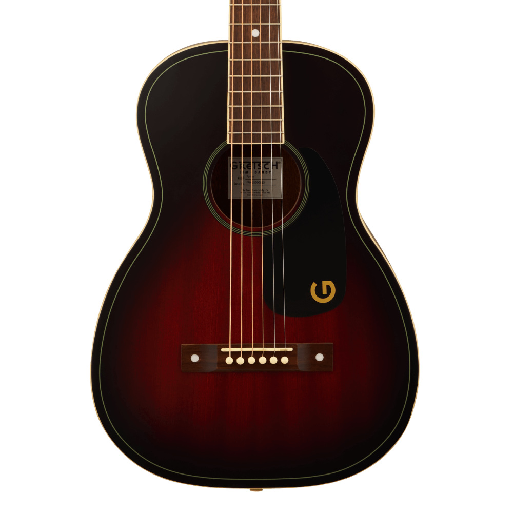 Gretsch Jim Dandy Parlour Deep Cherry Burst Body View