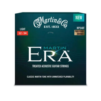 Martin Era Treated Phosphor Bronze Acoustic Guitar Strings 12-54 Front View
